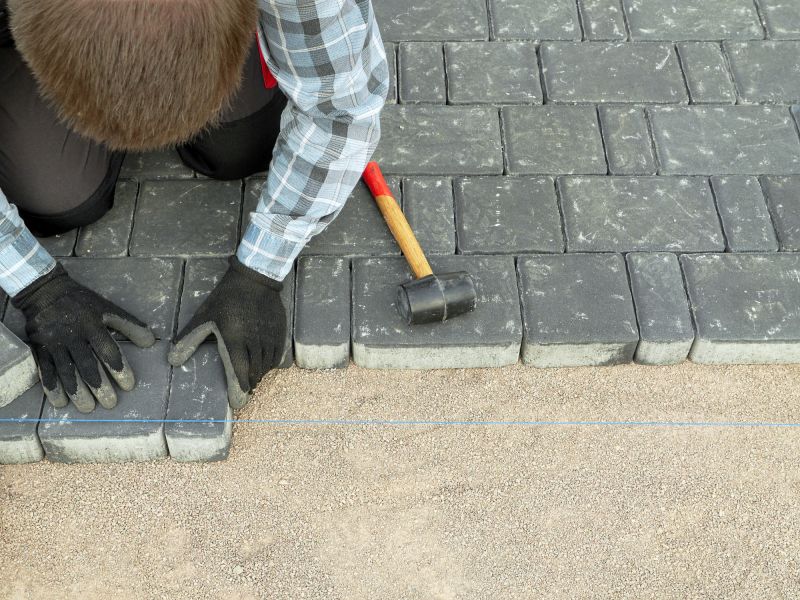 Driveway Pavers Setup